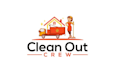 design awesome clean out crew logo