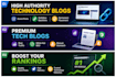publish guest posts on high authority technology blogs and tech blogs