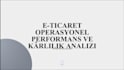 do e commerce data analysis and profitability report