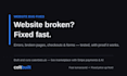 fix your website bugs, errors and broken pages fast