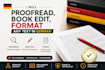 professionally edit and proofread your german book and novel