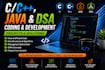 develop c cpp and java projects and fix bugs
