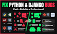 fix python, django and django rest framework bugs and errors