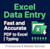fast and relaiable data entry on excel