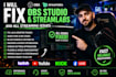 fix obs studio, streamlabs, twitch, kick and youtube streaming issues