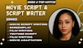 write movie script, tv pilot and film script