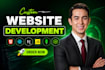 build custom website as full stack website developer, website development