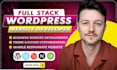 do custom wordpress business website redesign wordpress full stack web developer