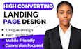 create a sales landing page optimized for higher conversion