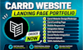 design carrd portfolio landing page SEO ecommerce website fix bugs issues