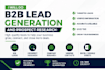 do b2b lead generation and prospect research