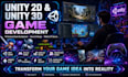 unity 2d,unity 3d game art design, unity game development