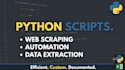 do custom python programming, web scraping, and automation