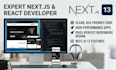 develop responsive modern business website using next js