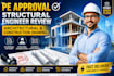 pe approval, structural engineer review, architectural and construction drawing