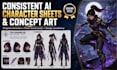 create consistent ai character sheets and concept art create consistent ai chara