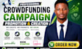 create and promote your crowdfunding campaign