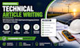 write professional electrical, solar energy and technical art