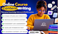 create online course content instructional design lesson plans PPT course slides