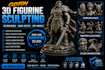 create custom figurine 3d sculpting 3d printable stl game assets nft modeling