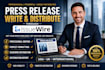 write and distribute your press release through issuewire