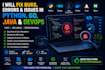 fix bugs, errors and issues in python, go, java and devops