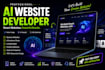 develop modern ai website with premium UI UX