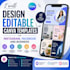 design editable canva templates for instagram, facebook and business