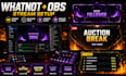 set up whatnot obs studio, create animated stream alerts, overlays and scenes