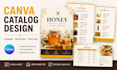 design a canva product catalog brochure or price list