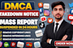 remove infringing harassing negative harmful post under dmca
