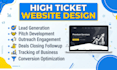 design high ticket wordpress website for lead generation conversion optimization