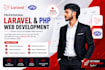 develop a custom full stack web application laravel and php
