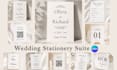 design wedding invitation and matching stationery suite