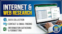 do accurate data entry,excel data entry,web research