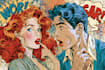 comic book illustration, comic graphic novel, comic