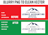vectorize your low resolution logo