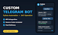 build a custom telegram bot with python