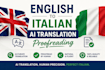 manually proofread and edit your italian ai translation