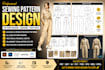 do clothing sewing pattern design, pattern grading in pdf, dxf