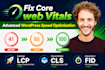 optimize wordpress speed, core web vitals pagespeed optimization score gtmetrix