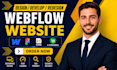 build modern webflow website, design and develop webflow website, webflow expert