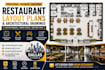create professional restaurant layout plans  architectural drawings in dallas