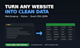 scrape any website into clean excel or CSV data with python