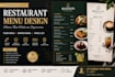 create a modern and elegant menu design