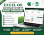 design custom excel or google sheet budget spreadsheet, annual finance tracker