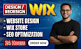 design wix website wix store wix seo optimization wix website development