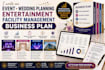 write an event wedding planning entertainment facility management business plan