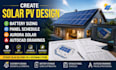 create solar pv design battery sizing panel schedule aurora solar autocad