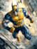 create retro superhero characters and comic art